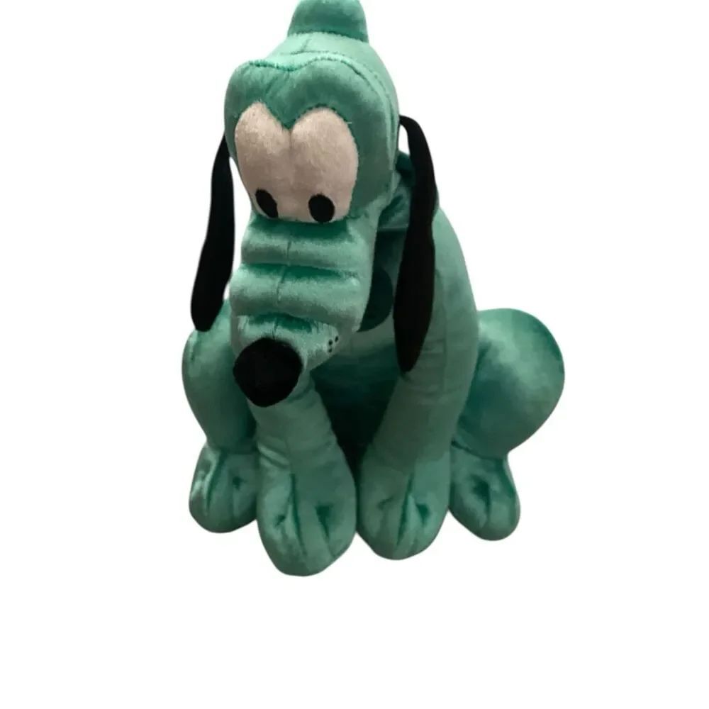 Disney Parks Pluto Green Velvet Plush Doll Celestial - 14 NEW